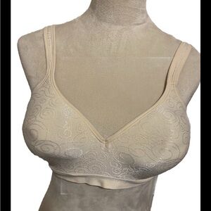 Bali 3463 Bra Cream Wirefree Comfort Revolution Size 38C